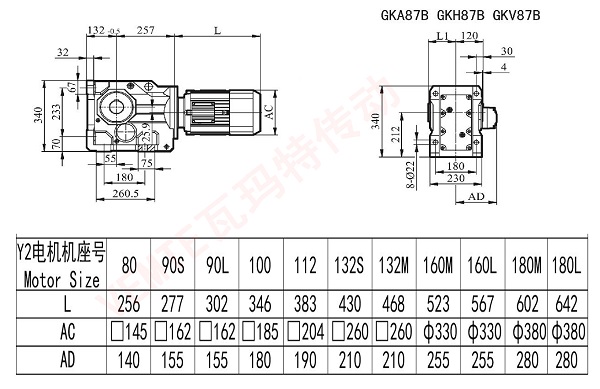 KA KH87B KV87B減速機